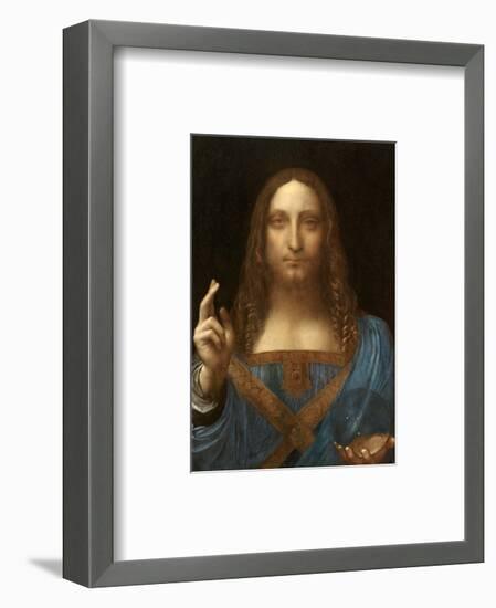 Salvator Mundi-Leonardo Da Vinci-Framed Art Print