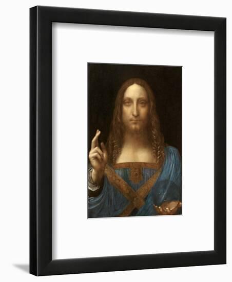 Salvator Mundi-Leonardo Da Vinci-Framed Art Print