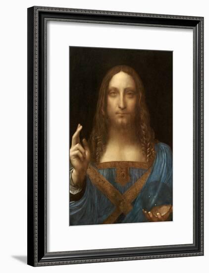 Salvator Mundi-Leonardo Da Vinci-Framed Art Print