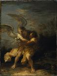 Jacob Wrestling with the Angel-Salvator Rosa-Giclee Print