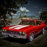 View of Bonnet of 1950's Car-Salvatore Elia-Photographic Print