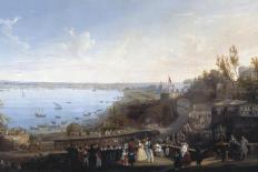 Opening of Railway Line from Naples to Portici, 1840-Salvatore Fergola-Framed Giclee Print