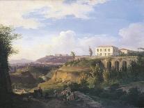 Opening of Railway Line from Naples to Portici, 1840-Salvatore Fergola-Framed Giclee Print