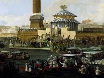 Inauguration of the Naples - Portici Railway, 1839-Salvatore Fergola-Framed Giclee Print