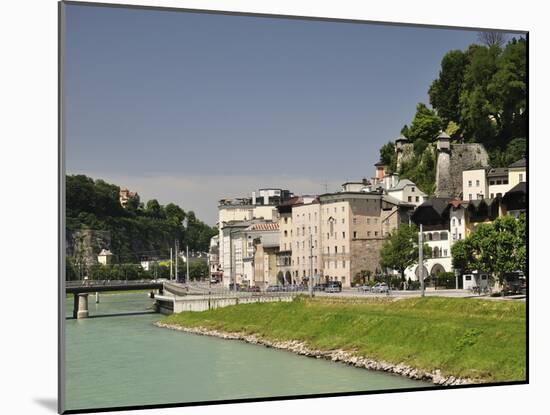 Salzach River and Old Town, Salzburg, Austria, Europe-Jochen Schlenker-Mounted Photographic Print