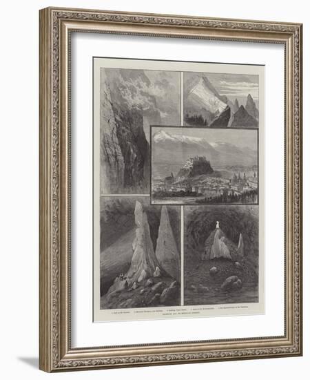Salzburg and its Mountain Scenery-null-Framed Giclee Print
