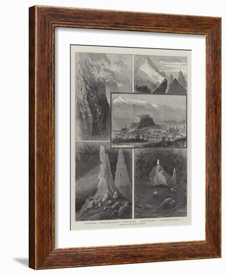 Salzburg and its Mountain Scenery-null-Framed Giclee Print