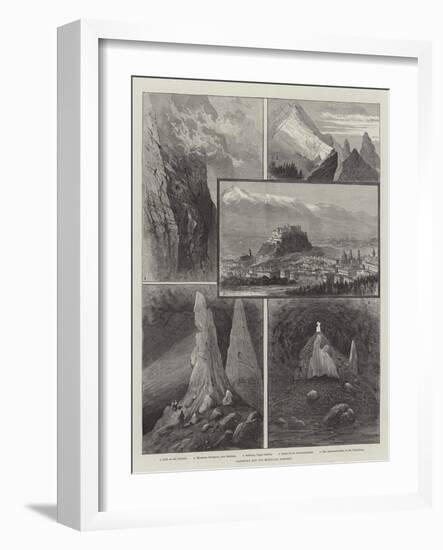 Salzburg and its Mountain Scenery-null-Framed Giclee Print