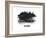 Salzburg Skyline Brush Stroke - Black II-NaxArt-Framed Art Print