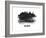 Salzburg Skyline Brush Stroke - Black II-NaxArt-Framed Art Print