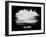 Salzburg Skyline Brush Stroke - White-NaxArt-Framed Art Print