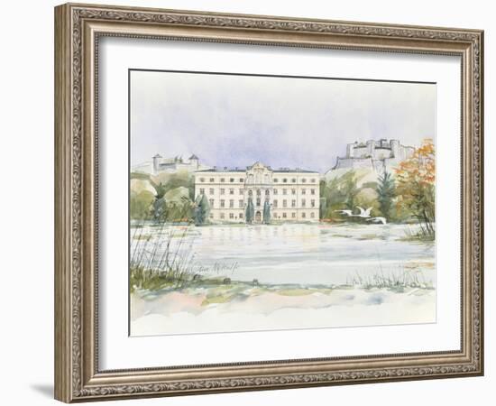 Salzburg Sound of Music-Clive Metcalfe-Framed Giclee Print