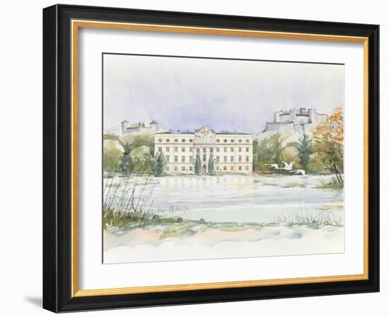 Salzburg Sound of Music-Clive Metcalfe-Framed Giclee Print