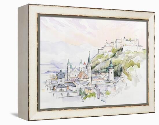 Salzburg Sunrise-Clive Metcalfe-Framed Premier Image Canvas