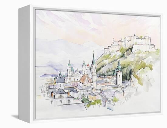 Salzburg Sunrise-Clive Metcalfe-Framed Premier Image Canvas