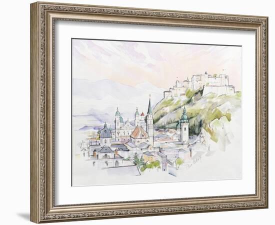 Salzburg Sunrise-Clive Metcalfe-Framed Giclee Print