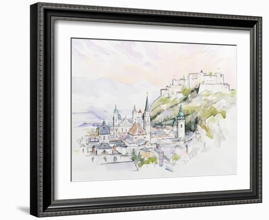 Salzburg Sunrise-Clive Metcalfe-Framed Giclee Print