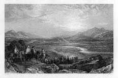 The Plain of the River Jordan, Looking Towards the Dead Sea, 1841-Sam Fisher-Framed Giclee Print
