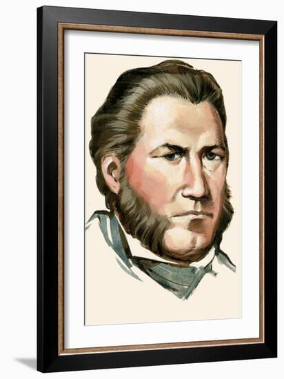 Sam Houston-Angus Mcbride-Framed Giclee Print