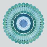 Mandala Floral - Cerulean-Sam Kemp-Framed Giclee Print