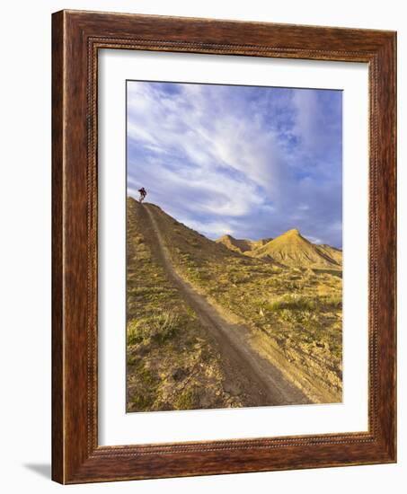 Sam Long Mountain Bikes on the Zippy Doo Dah Trail in Fruita, Colorado, Usa-Chuck Haney-Framed Photographic Print