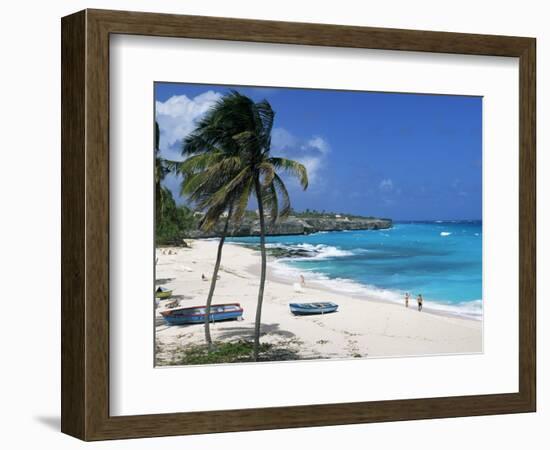 Sam Lords Beach, Barbados, West Indies, Caribbean, Central America-John Miller-Framed Photographic Print