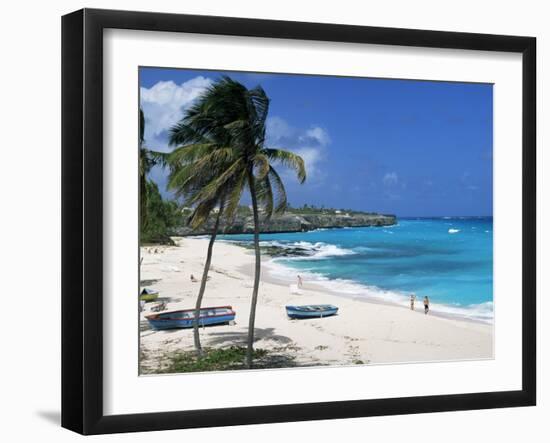 Sam Lords Beach, Barbados, West Indies, Caribbean, Central America-John Miller-Framed Photographic Print