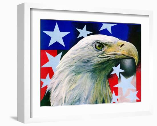 "Sam the American Eagle,"July 1, 1939-Arthur H. Fisher-Framed Giclee Print