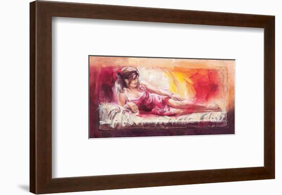 Samantha with Blossom-Talantbek Chekirov-Framed Premium Giclee Print