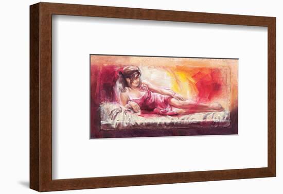 Samantha with Blossom-Talantbek Chekirov-Framed Premium Giclee Print