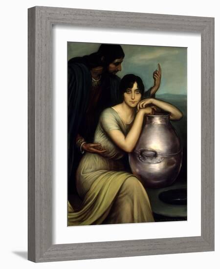 Samaritan Woman 1920-Julio Romero de Torres-Framed Giclee Print