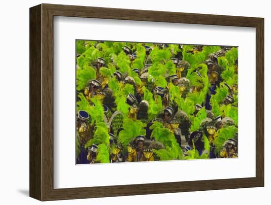 Samba Parade at Sambadrome During Carnival, Rio de Janeiro, Brazil-Keren Su-Framed Photographic Print