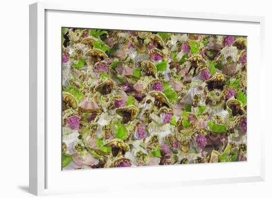 Samba Parade at Sambadrome During Carnival, Rio de Janeiro, Brazil-Keren Su-Framed Photographic Print