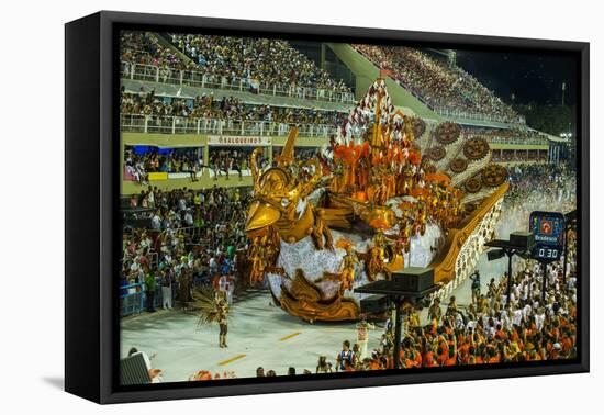 Samba Parade at the Carnival in Rio De Janeiro, Brazil, South America-Michael Runkel-Framed Premier Image Canvas