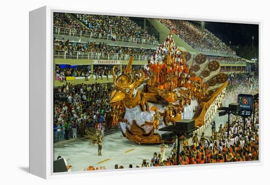 Samba Parade at the Carnival in Rio De Janeiro, Brazil, South America-Michael Runkel-Framed Premier Image Canvas