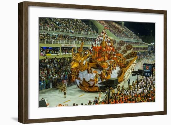 Samba Parade at the Carnival in Rio De Janeiro, Brazil, South America-Michael Runkel-Framed Photographic Print