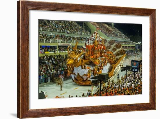 Samba Parade at the Carnival in Rio De Janeiro, Brazil, South America-Michael Runkel-Framed Photographic Print