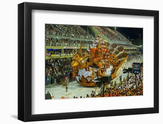 Samba Parade at the Carnival in Rio De Janeiro, Brazil, South America-Michael Runkel-Framed Photographic Print