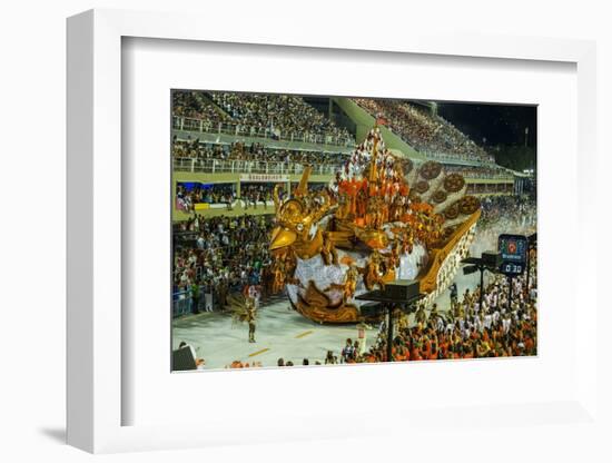 Samba Parade at the Carnival in Rio De Janeiro, Brazil, South America-Michael Runkel-Framed Photographic Print