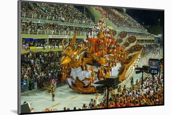 Samba Parade at the Carnival in Rio De Janeiro, Brazil, South America-Michael Runkel-Mounted Photographic Print