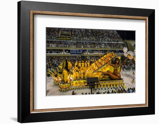 Samba Parade at the Carnival in Rio De Janeiro, Brazil, South America-Michael Runkel-Framed Photographic Print