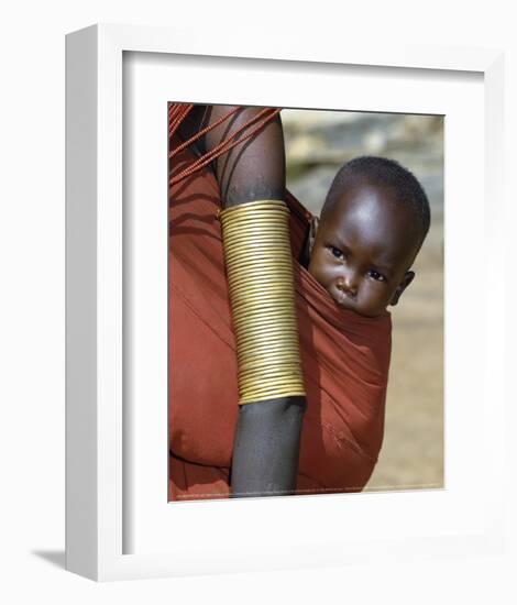 Samburu Baby, Kenya-John Warburton-lee-Framed Art Print