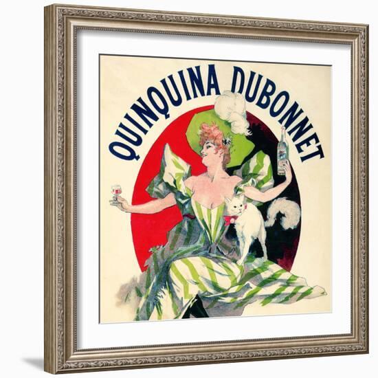 SAME AS ABOVE DIFFERENT RATIO: Quinquina Dubonnet Aperitif Vintage French Poster-null-Framed Art Print