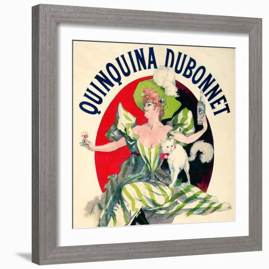 SAME AS ABOVE DIFFERENT RATIO: Quinquina Dubonnet Aperitif Vintage French Poster-null-Framed Art Print