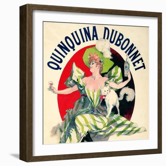 SAME AS ABOVE DIFFERENT RATIO: Quinquina Dubonnet Aperitif Vintage French Poster-null-Framed Art Print