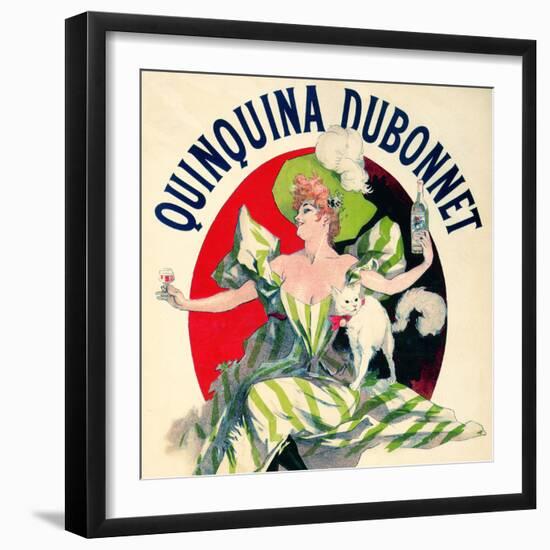 SAME AS ABOVE DIFFERENT RATIO: Quinquina Dubonnet Aperitif Vintage French Poster-null-Framed Art Print