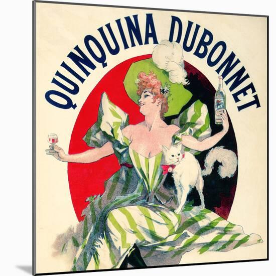 SAME AS ABOVE DIFFERENT RATIO: Quinquina Dubonnet Aperitif Vintage French Poster-null-Mounted Art Print