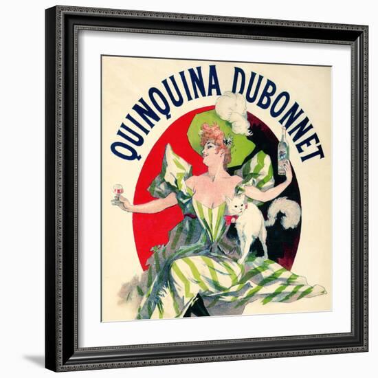 SAME AS ABOVE DIFFERENT RATIO: Quinquina Dubonnet Aperitif Vintage French Poster-null-Framed Art Print