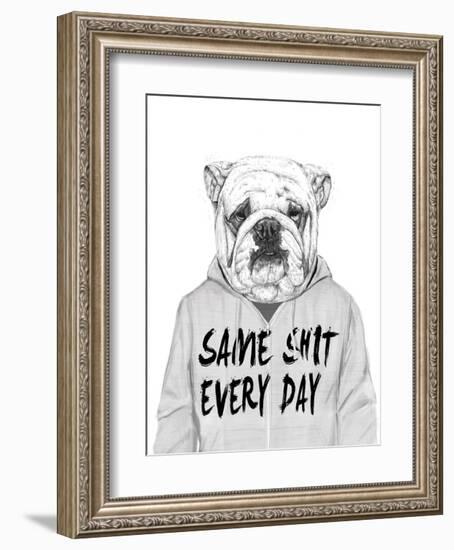 Same Shit Everyday-Balazs Solti-Framed Art Print