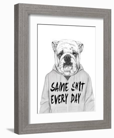 Same Shit Everyday-Balazs Solti-Framed Art Print